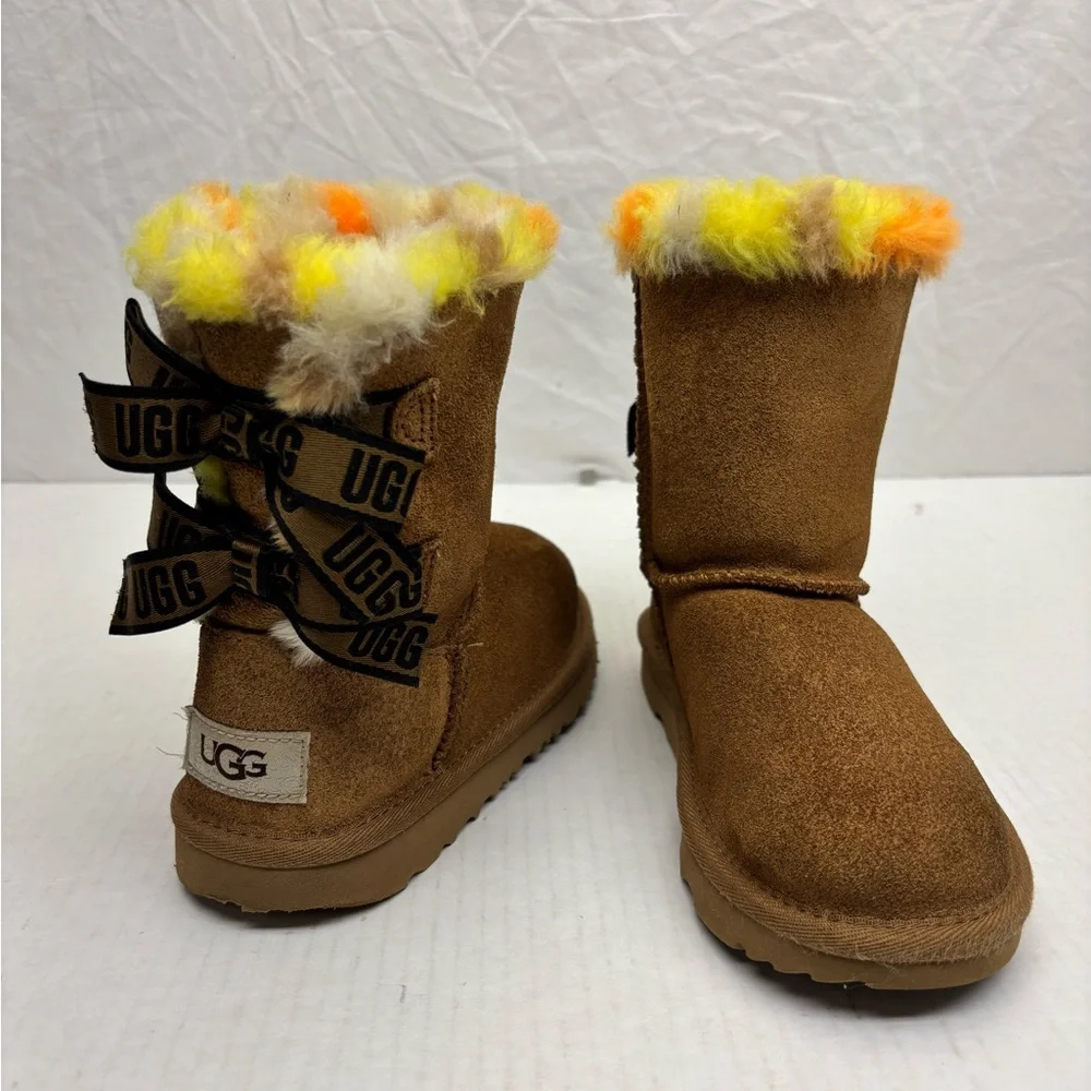Ugg bows boots multicolor inside toddler girl SZ 12, box 2